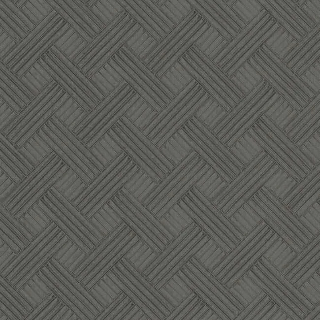 Ronald Redding Wickwork wallpaper, color Shadow, SKU RRD7651