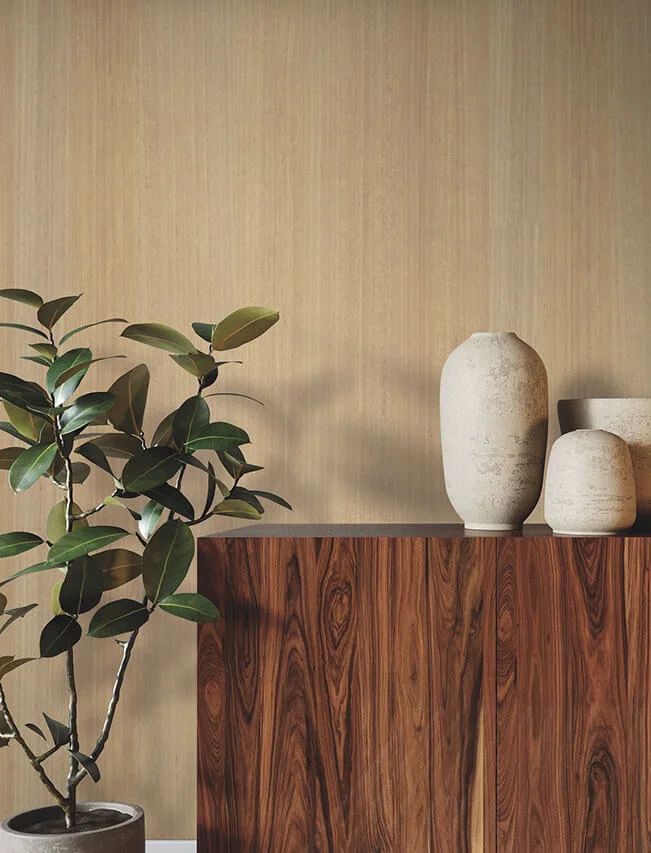 Ronald Redding Wood Veneer wallpaper, color Honey, SKU GRL88415