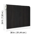 Ronald Redding Wood Veneer wallpaper, color Lead, SKU GRL88416