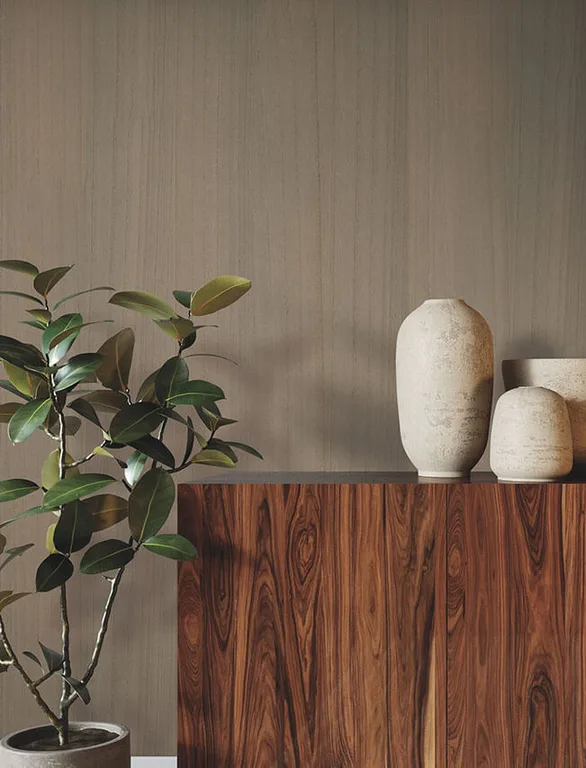 Ronald Redding Wood Veneer wallpaper, color Pebble, SKU GRL88419