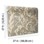 Ronald Redding Woodland Tapestry - Neutral Metallic Wallpaper | Buy Online Ronald Redding Woodland Tapestry wallpaper, color Neutral Metallic, SKU AC9123