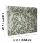 Ronald Redding Woodland Tapestry - Sage Wallpaper | Buy Online Ronald Redding Woodland Tapestry wallpaper, color Sage, SKU AC9124