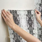 SAS Equestrian Home Marbled Appaloosa - Black Wallpaper | Buy Online SAS Equestrian Home Marbled Appaloosa wallpaper, color Black, SKU PSW1380RL