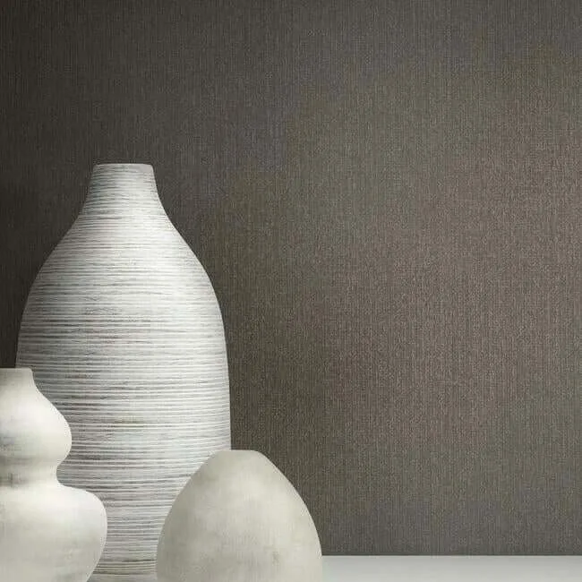 Stacy Garcia Panama Weave wallpaper, color Brown Metallic, SKU RS1039N