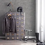 Warner Travertine - Dark Grey Wallpaper | Buy Online Warner Travertine wallpaper, color Dark Grey, SKU 2945-2770