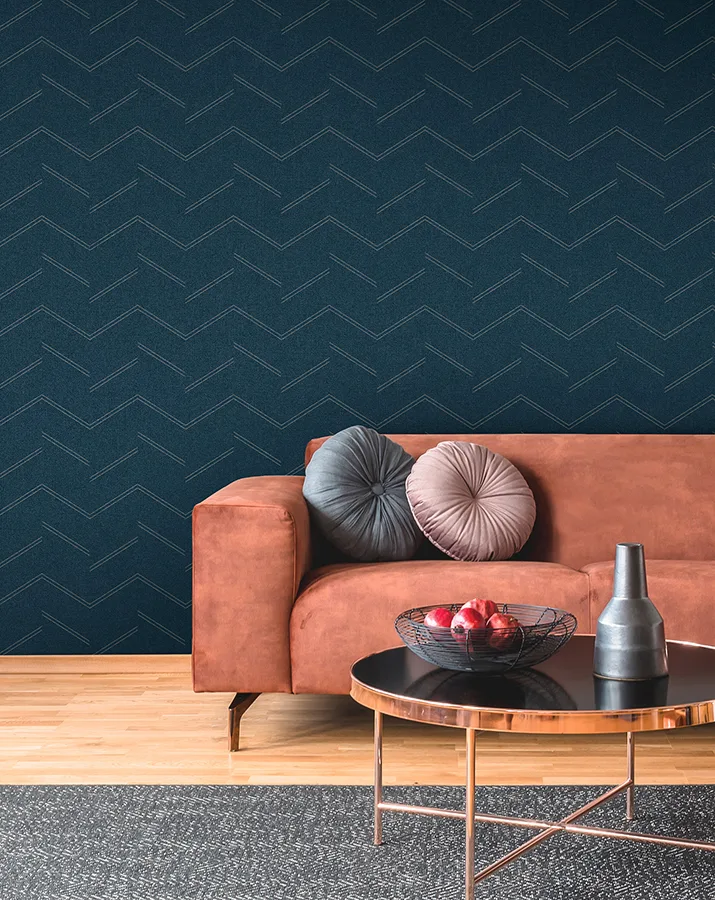 Warner Aviator wallpaper, color Indigo, SKU 4178-4439