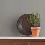 Warner Gathered wallpaper, color Pewter, SKU 4178-4432