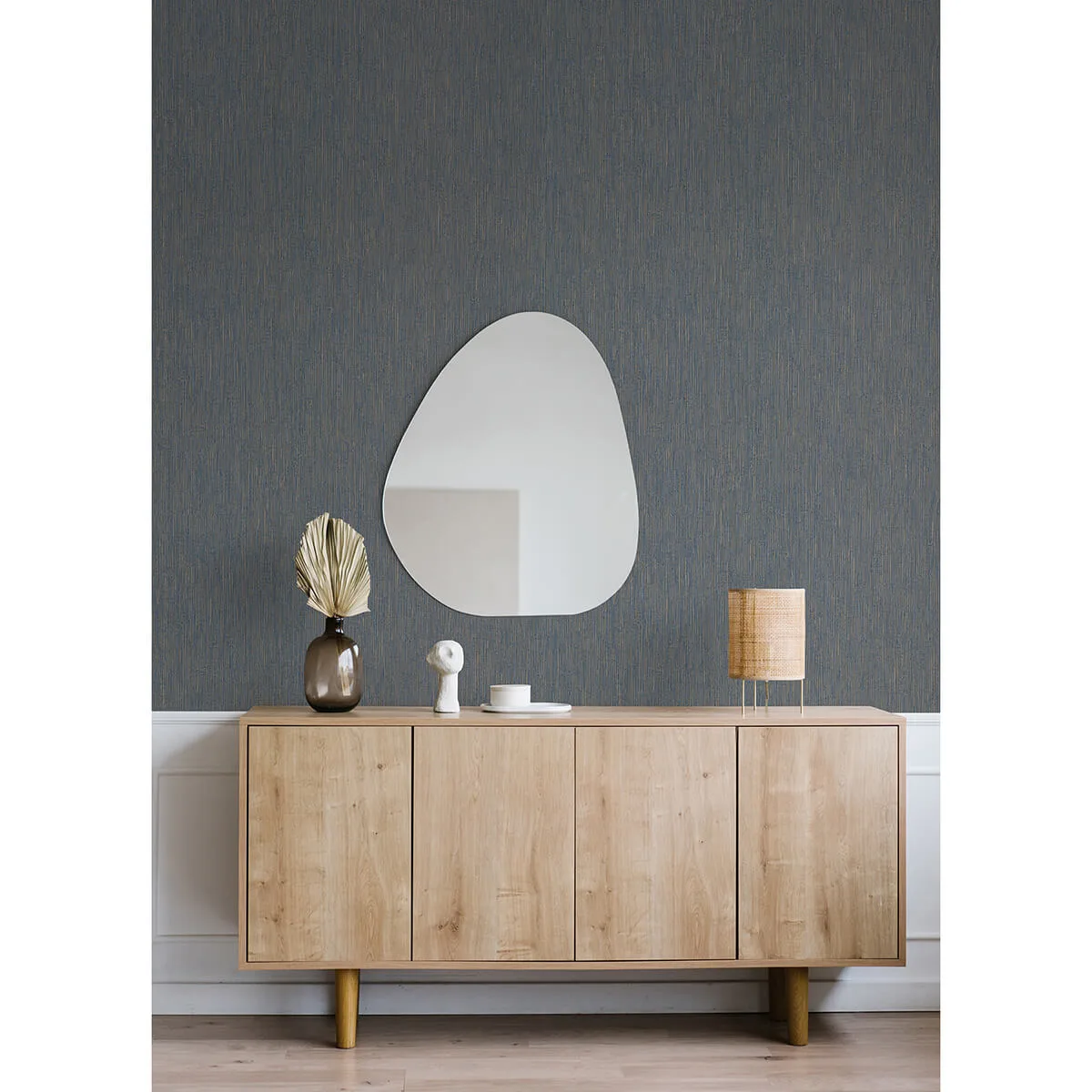 Warner Grand Canal wallpaper, color Indigo, SKU 2984-2225