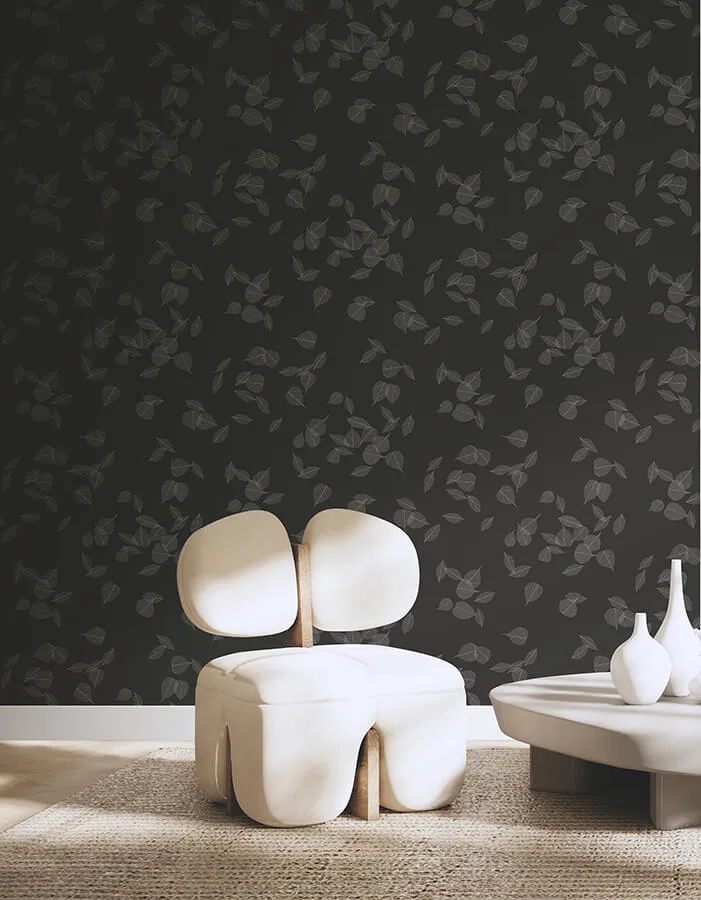 Warner Myles wallpaper, color Black, SKU 4174-4650