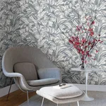 Warner Simone wallpaper, color Denim, SKU 2910-2741