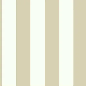 York Wallcoverings 3-in Stripe wallpaper, color Tan Metallic, SKU SA9177