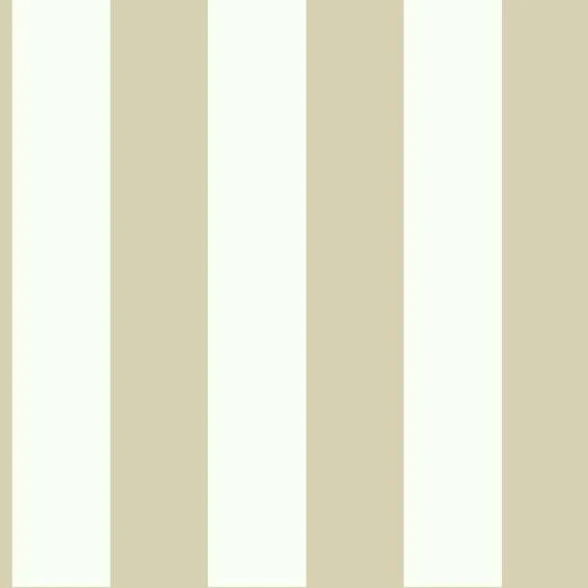 York Wallcoverings 3-in Stripe wallpaper, color Tan Metallic, SKU SA9177