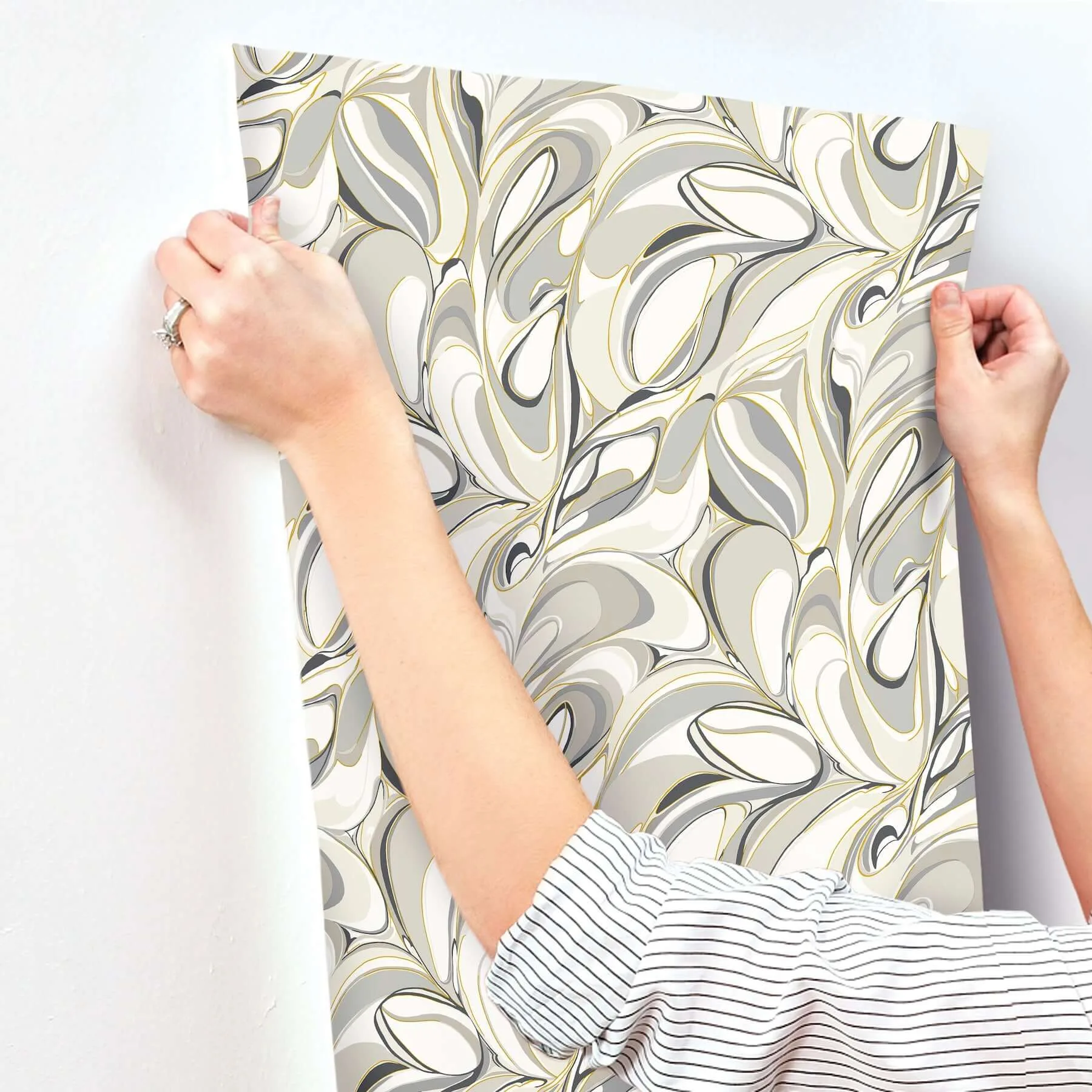 York Wallcoverings Achate - Black & Grey Wallpaper | Buy Online York Wallcoverings Achate wallpaper, color Black & Grey, SKU GN2564
