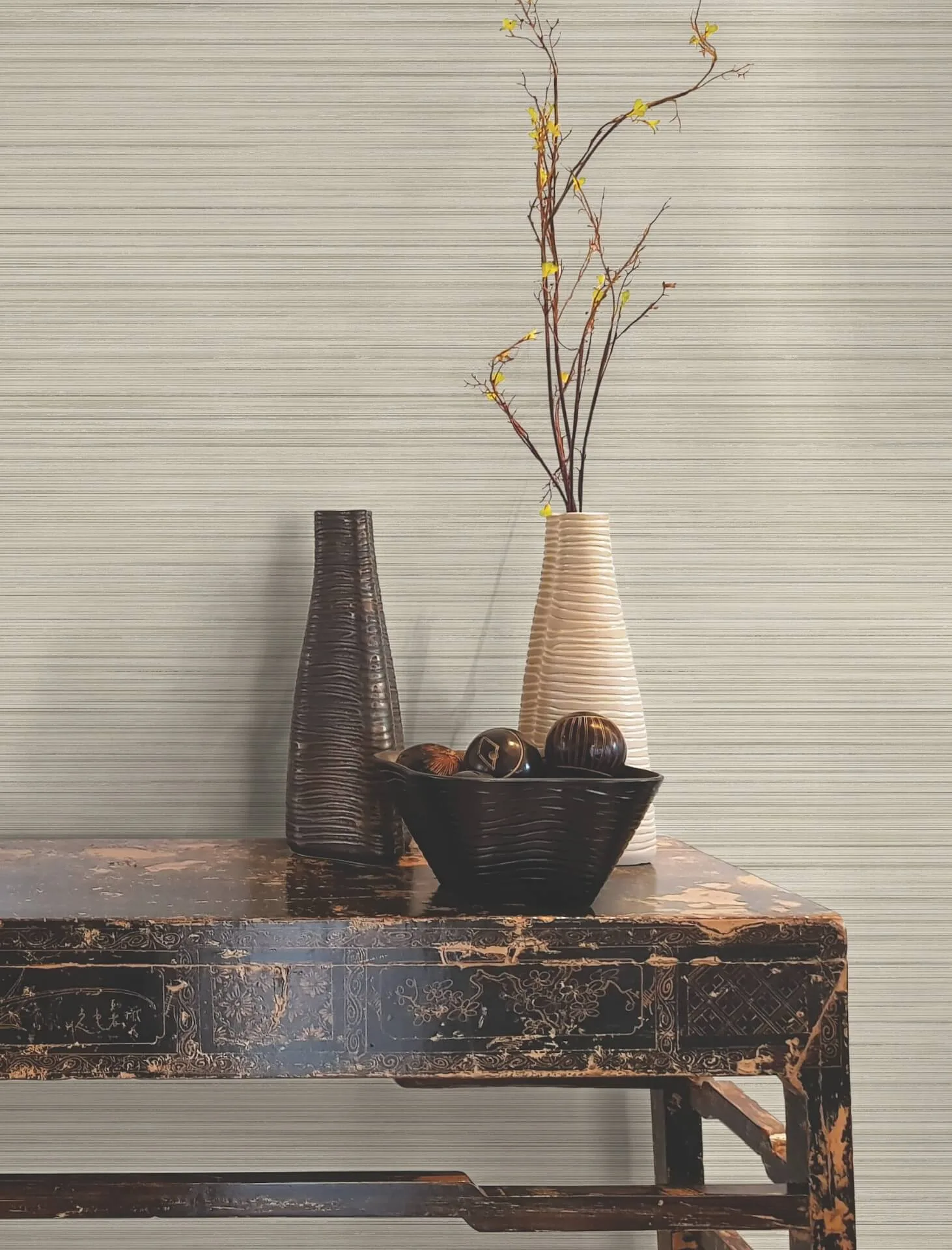 York Wallcoverings Alignment wallpaper, color Taupe, SKU FM1076