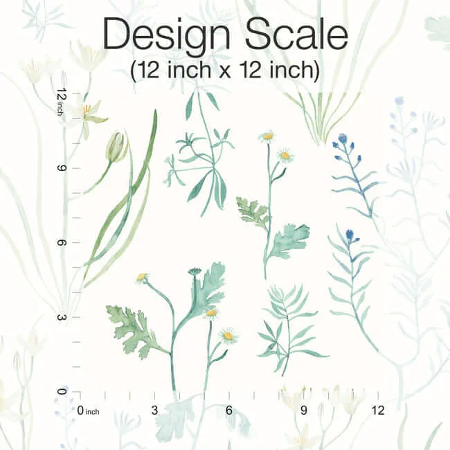 York Wallcoverings Alpine Botanical wallpaper, color Blue, SKU PSW1520RL