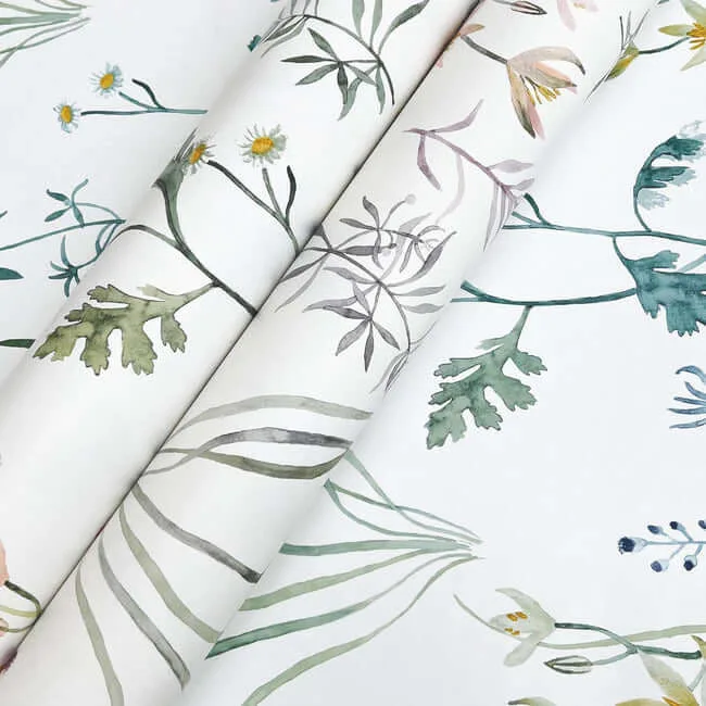 York Wallcoverings Alpine Botanical - Lavender Wallpaper | Buy Online York Wallcoverings Alpine Botanical wallpaper, color Lavender, SKU PSW1521RL