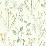 York Wallcoverings Alpine Botanical - White Wallpaper | Buy Online York Wallcoverings Alpine Botanical wallpaper, color White, SKU NR1565