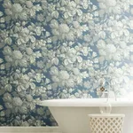 York Wallcoverings Antique Floral in Wedgewood wallpaper, color Blue & Grey, SKU KC1845