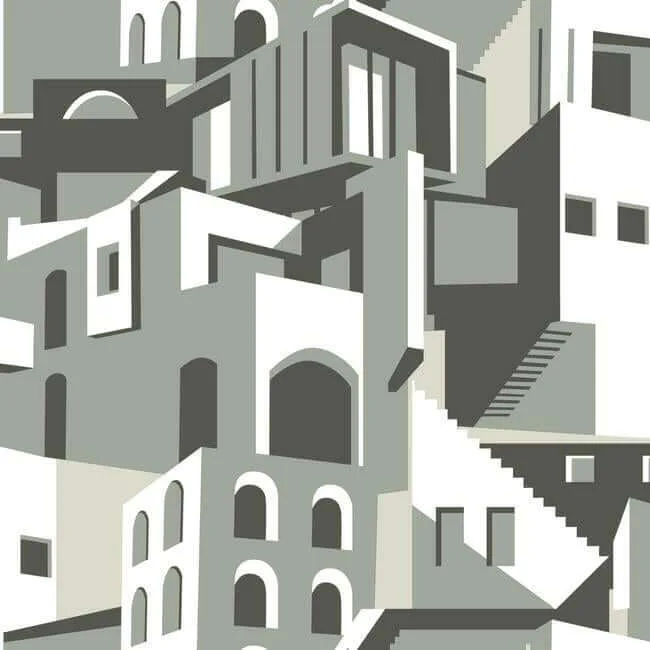 York Wallcoverings Arch Architectural wallpaper, color Grey, SKU PSW1247RL