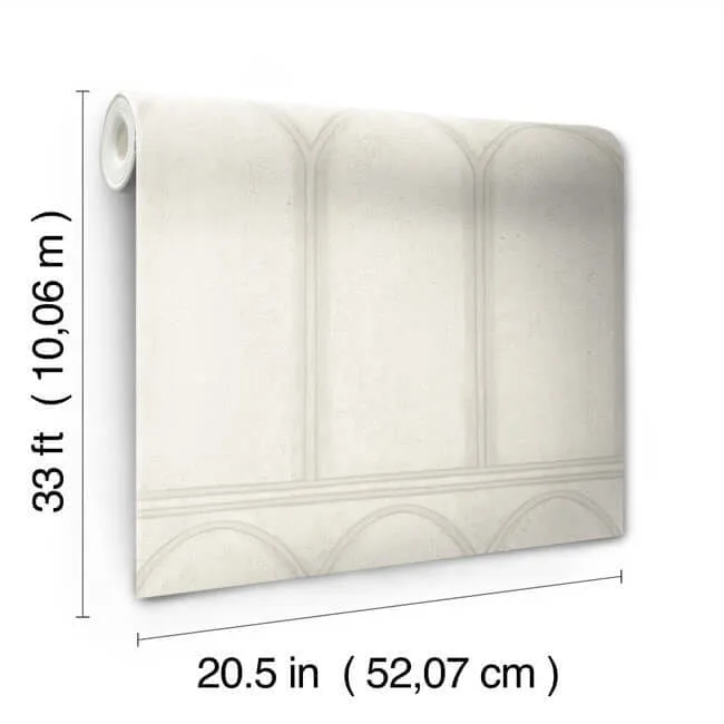 York Wallcoverings Arches wallpaper, color Beige & Pearl, SKU MN1831