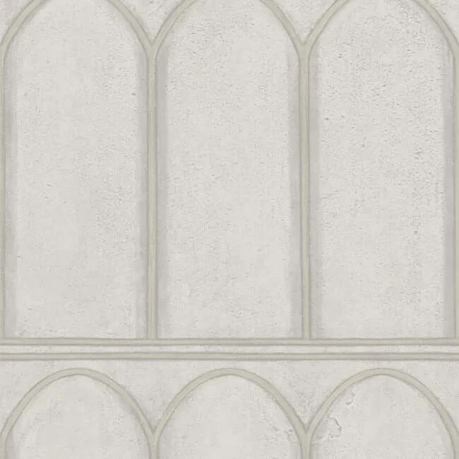 York Wallcoverings Arches wallpaper, color Grey & Pearl, SKU MN1832