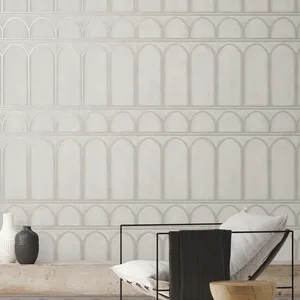 York Wallcoverings Arches wallpaper, color Grey & Pearl, SKU MN1832