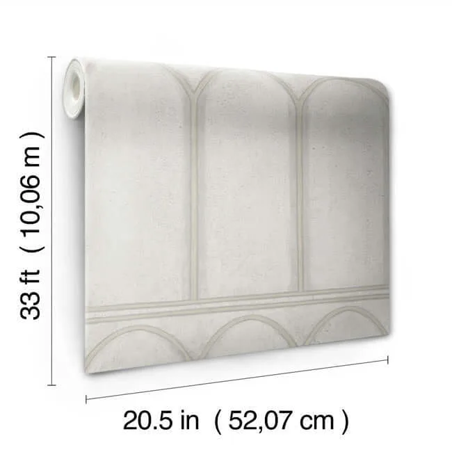 York Wallcoverings Arches wallpaper, color Grey & Pearl, SKU MN1832