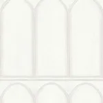 York Wallcoverings Arches wallpaper, color White & Pearl, SKU MN1830