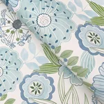 York Wallcoverings Artistic Bouquet - Alpine & Leaf Wallpaper | Buy Online York Wallcoverings Artistic Bouquet wallpaper, color Alpine & Leaf, SKU ZM2892