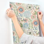 York Wallcoverings Artistic Bouquet - Multicolor Wallpaper | Buy Online York Wallcoverings Artistic Bouquet wallpaper, color Multicolor, SKU ZM2893