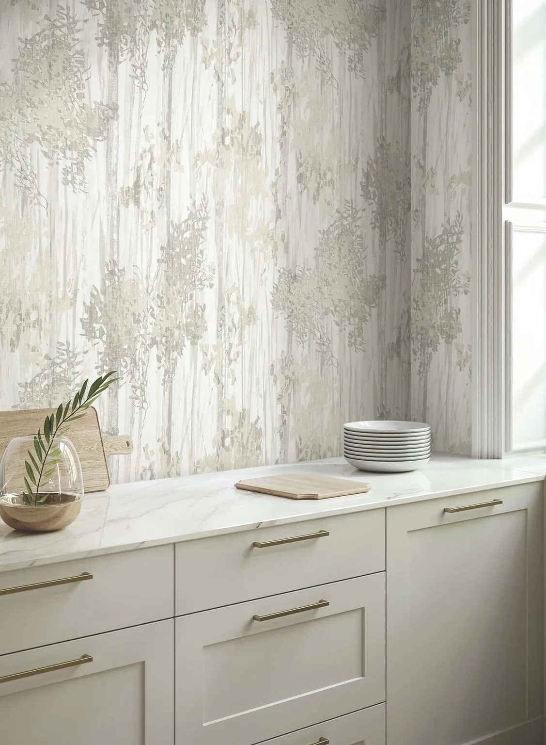 York Wallcoverings Aspen Grove wallpaper, color Grey, SKU GN2603