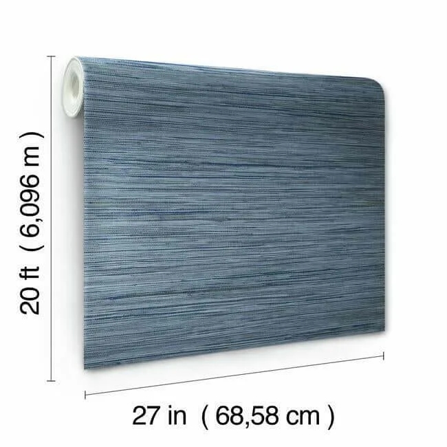 York Wallcoverings Bahia Grass - Navy Wallpaper | Buy Online York Wallcoverings Bahia Grass wallpaper, color Navy, SKU PSW1136RL