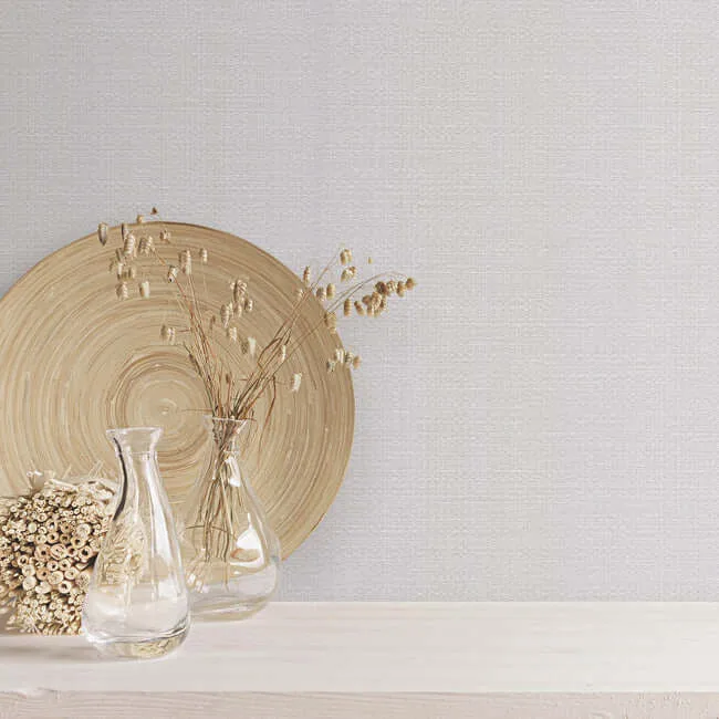 York Wallcoverings Bali Basketweave wallpaper, color Warm Grey, SKU SI24923