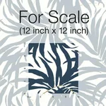 York Wallcoverings Bali Leaves wallpaper, color Blue, SKU PSW1030RL