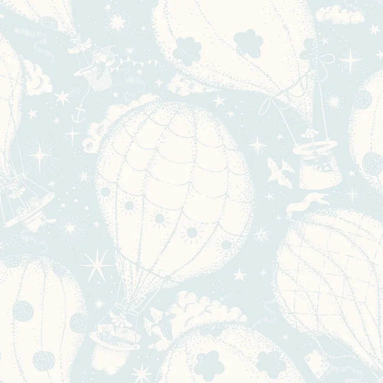 York Wallcoverings Ballongerna wallpaper, color Light Blue, SKU MB29005