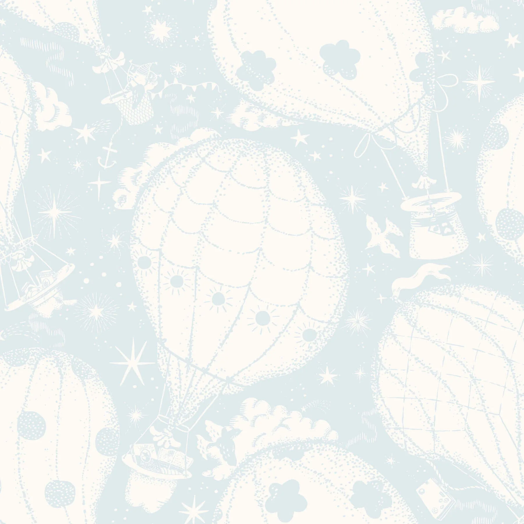 York Wallcoverings Ballongerna wallpaper, color Light Blue, SKU MB29005