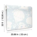 York Wallcoverings Ballongerna - Light Blue Wallpaper | Buy Online York Wallcoverings Ballongerna wallpaper, color Light Blue, SKU MB29005