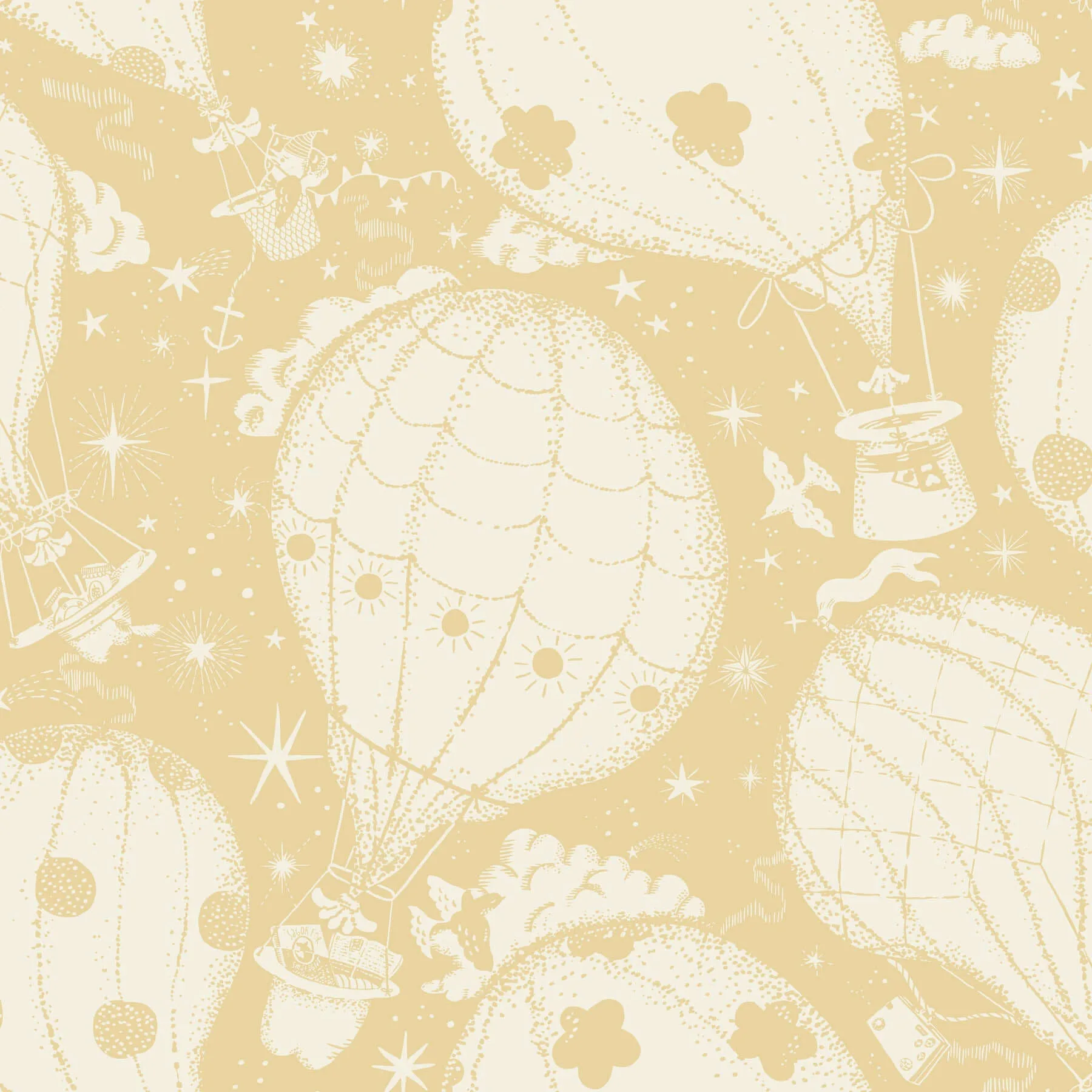 York Wallcoverings Ballongerna wallpaper, color Yellow, SKU MB29002