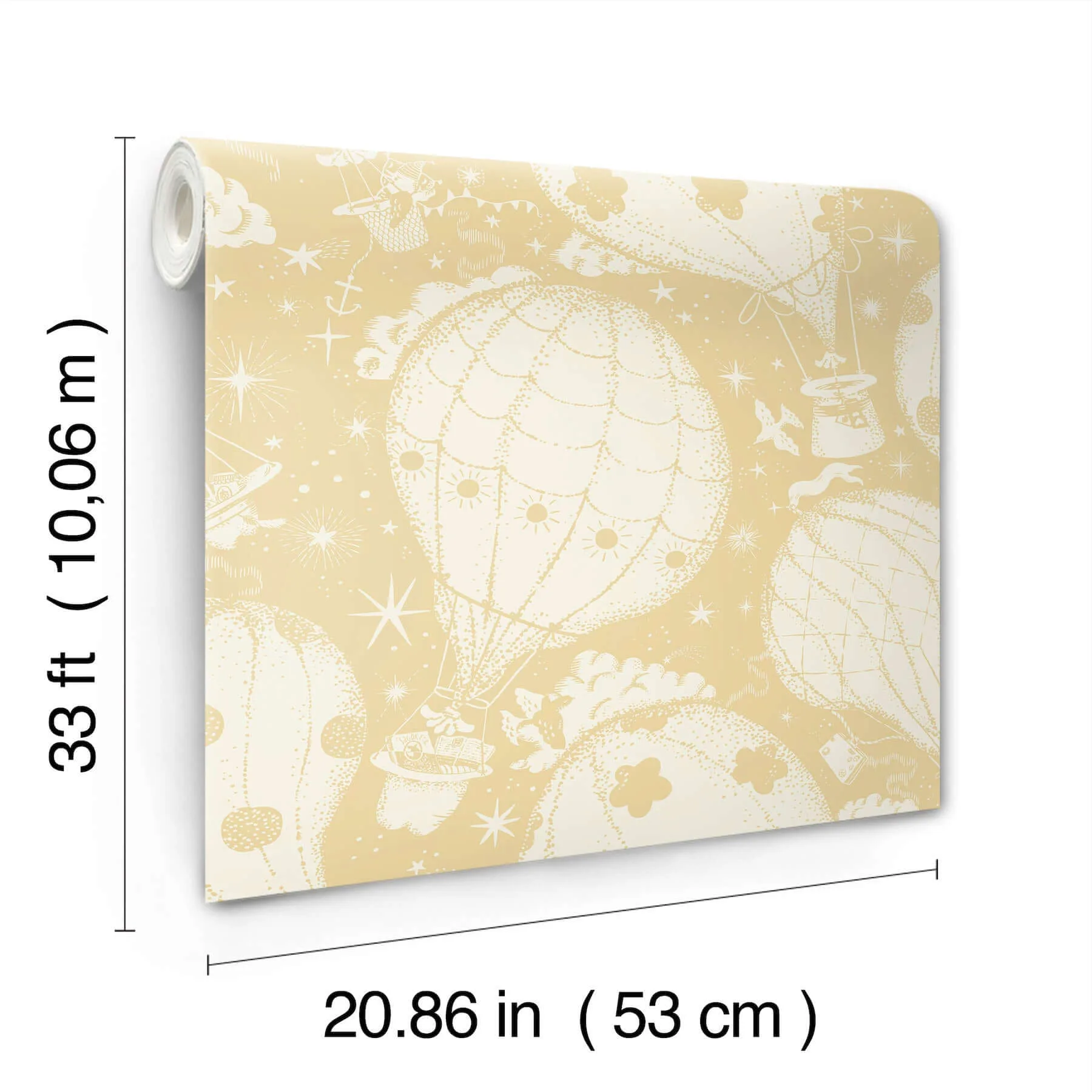 York Wallcoverings Ballongerna - Yellow Wallpaper | Buy Online York Wallcoverings Ballongerna wallpaper, color Yellow, SKU MB29002