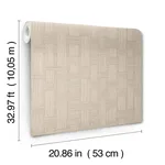 York Wallcoverings Basketry - Wheat Wallpaper | Buy Online York Wallcoverings Basketry wallpaper, color Wheat, SKU SI25721