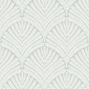York Wallcoverings Beachcomber wallpaper, color Green & White, SKU MN1871
