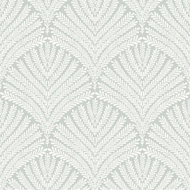 York Wallcoverings Beachcomber wallpaper, color Green & White, SKU MN1871