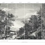 York Wallcoverings Provincial Scenic - Black Wallpaper | Buy Online York Wallcoverings Provincial Scenic wallpaper, color Black, SKU MU0270M