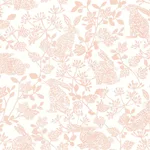 York Wallcoverings Botanical Bunnies - Pink Wallpaper | Buy Online York Wallcoverings Botanical Bunnies wallpaper, color Pink, SKU PSW1343RL