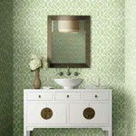 York Wallcoverings Boxwood Garden wallpaper, color Light Green, SKU GR5971