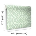 York Wallcoverings Boxwood Garden wallpaper, color Teal, SKU GR5973