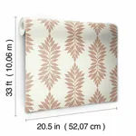 York Wallcoverings Broadsands Botanica - Coral Wallpaper | Buy Online York Wallcoverings Broadsands Botanica wallpaper, color Coral, SKU CV4426