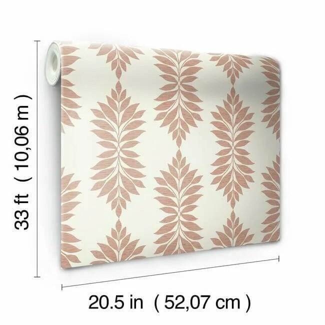 York Wallcoverings Broadsands Botanica - Coral Wallpaper | Buy Online York Wallcoverings Broadsands Botanica wallpaper, color Coral, SKU CV4426
