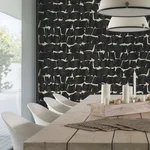 York Wallcoverings Brushed Ink - Black Wallpaper | Buy Online York Wallcoverings Brushed Ink wallpaper, color Black, SKU OI0651