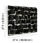 York Wallcoverings Brushed Ink - Black Wallpaper | Buy Online York Wallcoverings Brushed Ink wallpaper, color Black, SKU OI0651